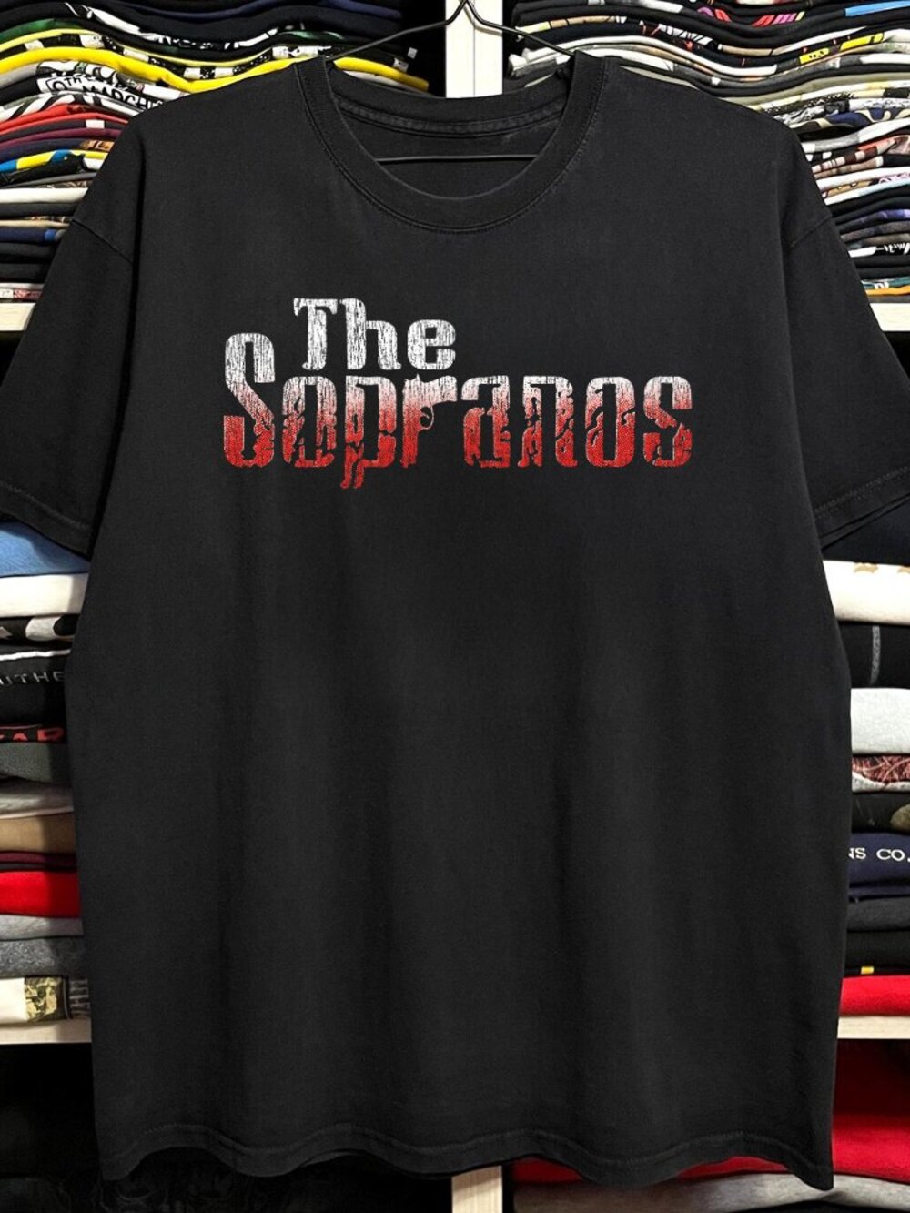 Rare Sopranos Washed Black Tee